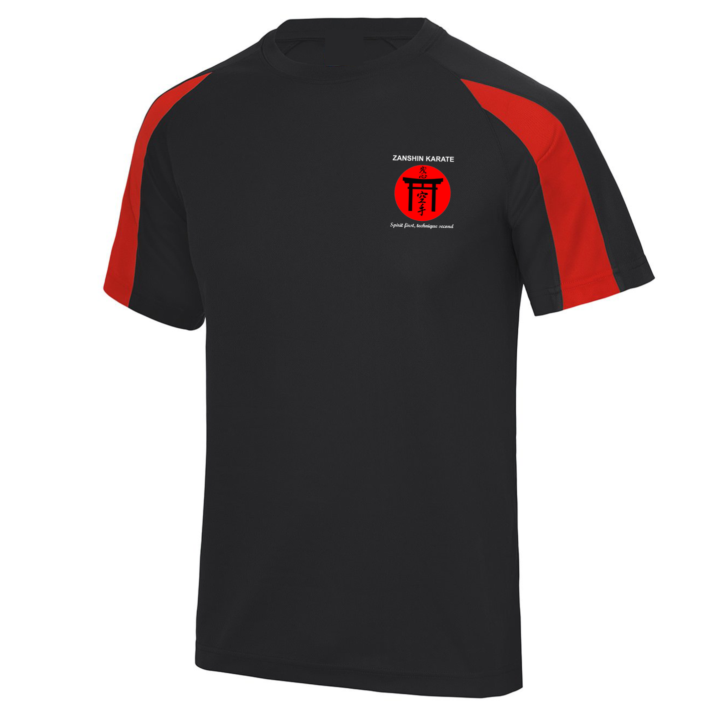 Zanshin Karate - 2 Tone Sports Poly Tee (All Sizes)