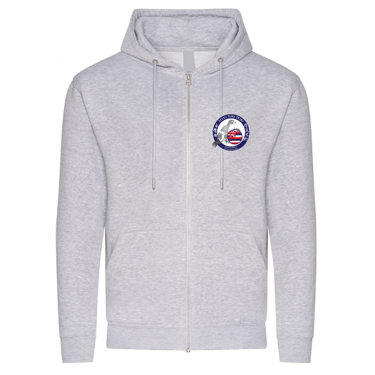 Tetsu Tori Ju-Jitsu - Grey Full Zip Hoodie (All Sizes & Designs)