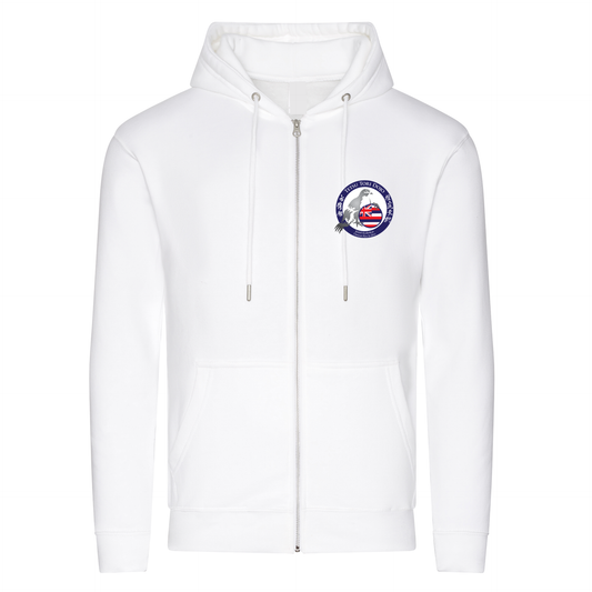 Tetsu Tori Ju-Jitsu - White Full Zip Hoodie (All Sizes & Designs)